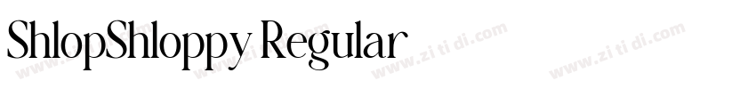 ShlopShloppy Regular字体转换